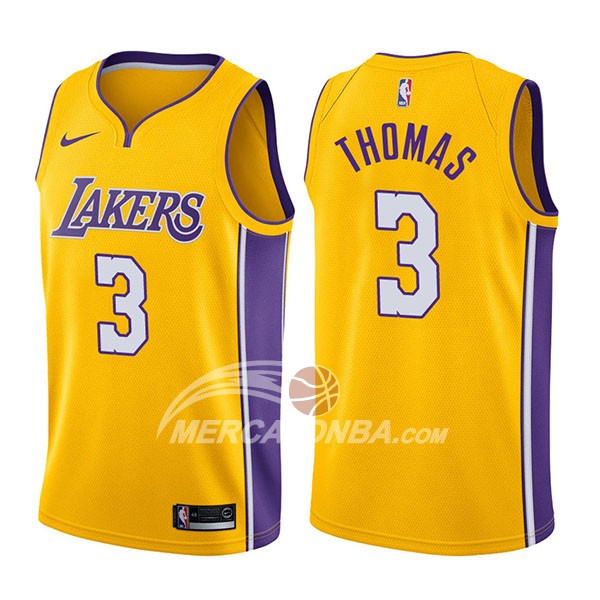 Maglia NBA Los Angeles Lakers Isaiah Thomas Icon 2017-18 Or
